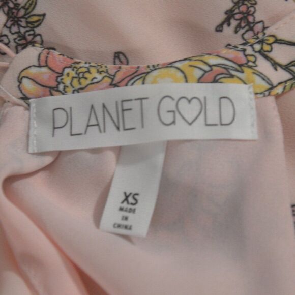 Planet Gold Floral Print Sleeveless Halter Top - Picture 6 of 7